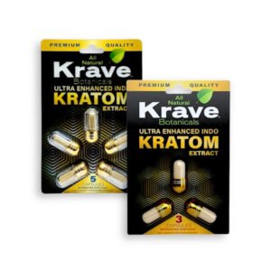 Krave Kratom Extract Ultra Enhanced Indo Capsules